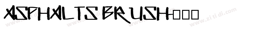Asphalts Brush字体转换